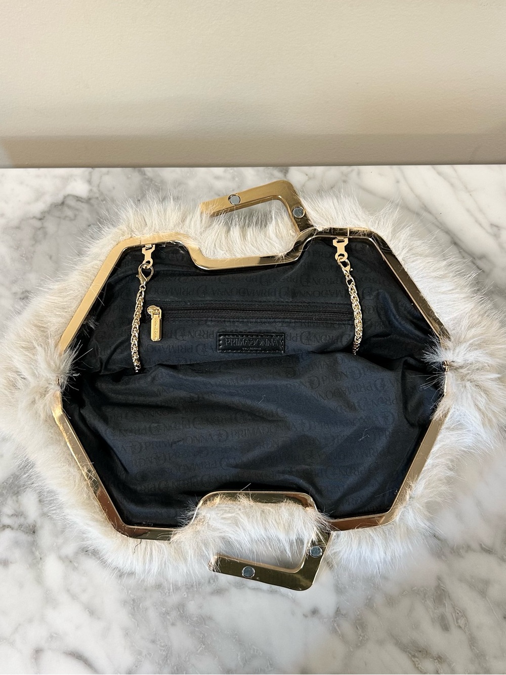 Faux Fur Evening Bag • Primadonna Collection • FROM Italy